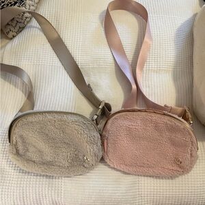 lululemon athletica Pink and Beige Crossbody Bags